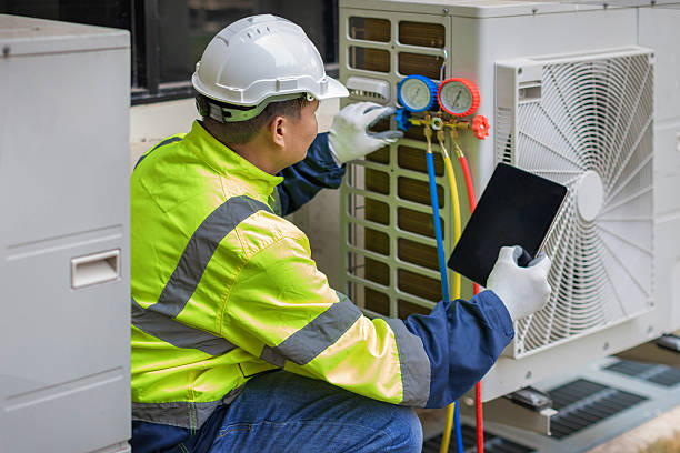 Professional Air Duct Cleaning technician working in Addison, AL
